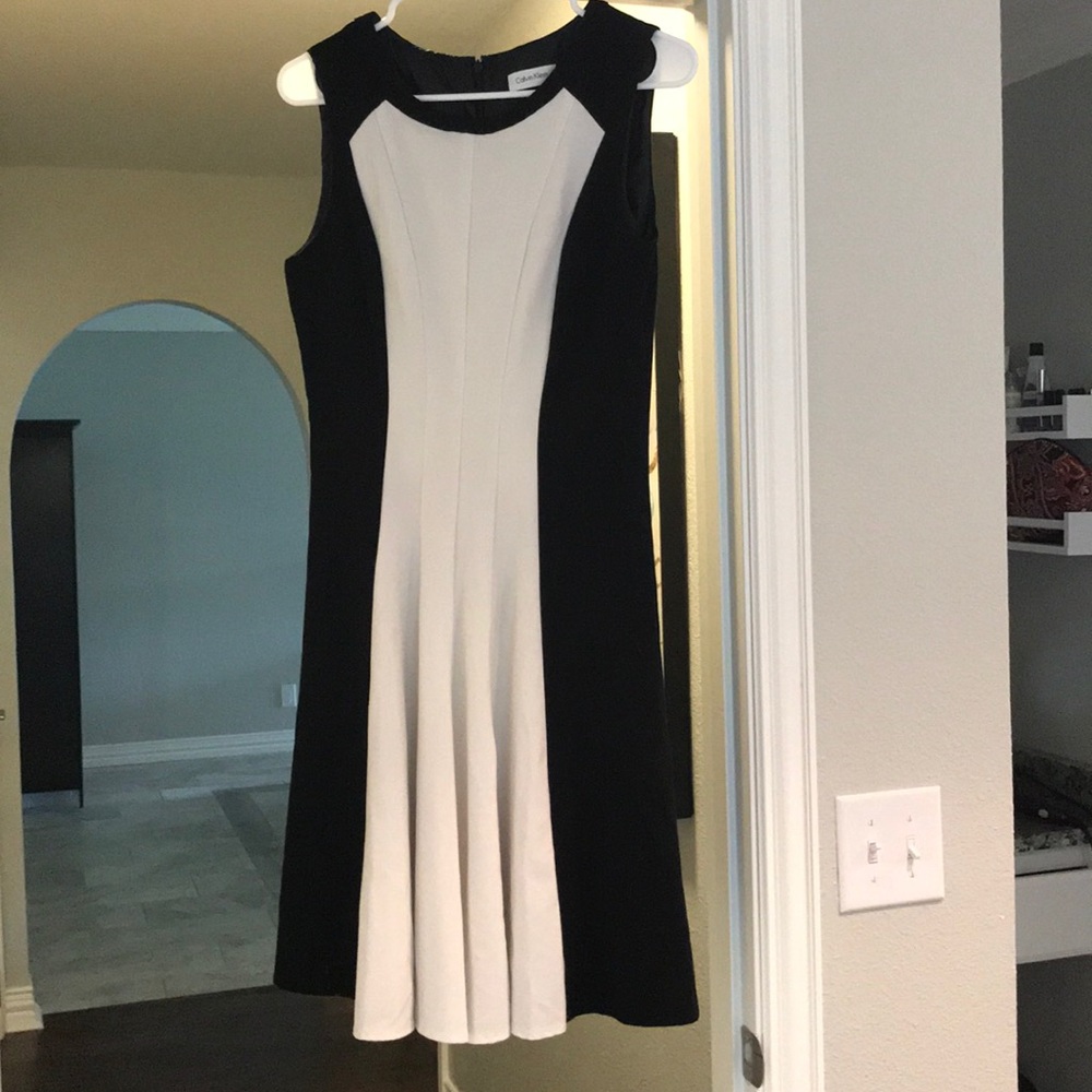 Little black & white dress